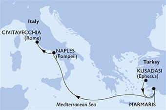 MSC Divina - Turecko, Itálie (Kusadasi)