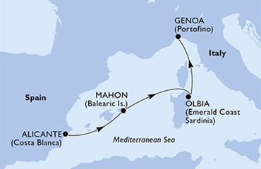 MSC Opera - Španělsko, Itálie (Alicante)