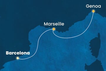 Costa Favolosa - Španělsko, Francie, Itálie (z Barcelony)