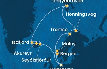 Costa Favolosa - Německo, Norsko, Island, Špicberky (Hamburk)