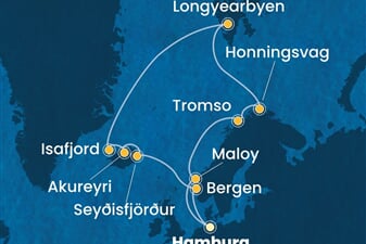 Costa Favolosa - Německo, Norsko, Island, Špicberky (Hamburk)