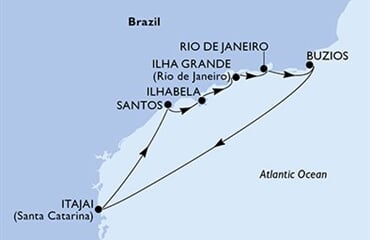 MSC Sinfonia - Brazílie (Santos)