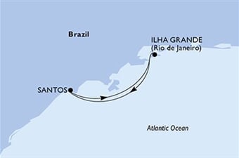MSC Sinfonia - Brazílie (Santos)