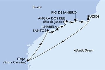 MSC Sinfonia - Brazílie (Santos)