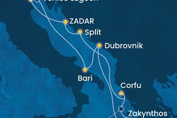 Costa Deliziosa - Itálie, Řecko, Chorvatsko (z Benátek)
