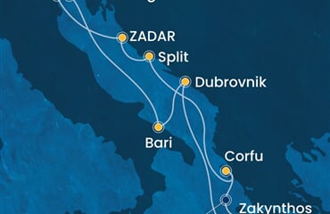 Costa Deliziosa - Itálie, Řecko, Chorvatsko (z Benátek)