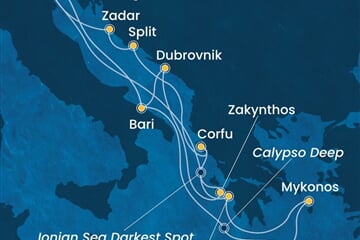 Costa Deliziosa - Itálie, Řecko, Chorvatsko (z Benátek)