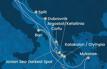 Costa Deliziosa - Itálie, Řecko, Chorvatsko (z Benátek)