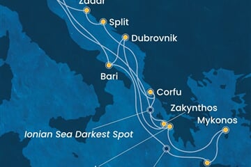 Costa Deliziosa - Itálie, Řecko, Chorvatsko (z Benátek)