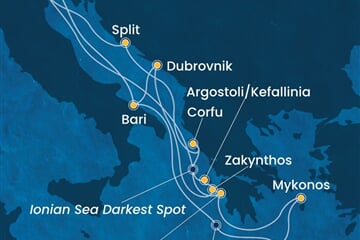 Costa Deliziosa - Itálie, Řecko, Chorvatsko (z Benátek)