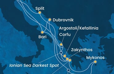 Costa Deliziosa - Itálie, Řecko, Chorvatsko (z Benátek)