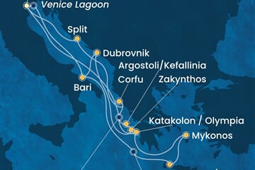 Costa Deliziosa - Itálie, Řecko, Chorvatsko (z Benátek)