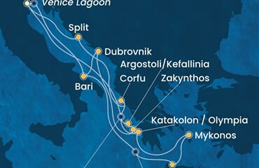 Costa Deliziosa - Itálie, Řecko, Chorvatsko (z Benátek)