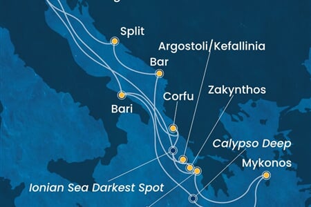 Costa Deliziosa - Itálie, Řecko, Černá Hora, Chorvatsko (z Benátek)