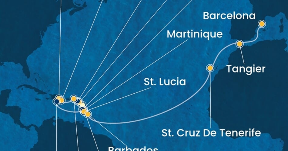 Trasa plavby CFS-PTP20A05