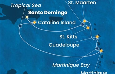 Costa Fascinosa - Dominikán.rep., Nizozemské Antily (Santo Domingo)