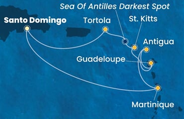 Costa Fascinosa - Dominikán.rep., Nizozemské Antily, Panenské o. (britské) (Santo Domingo)