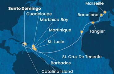 Costa Fascinosa - Dominikán.rep., Nizozemské Antily, Španělsko, Maroko, Francie (Santo Domingo)