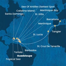Costa Fascinosa - Nizozemské Antily, Panenské o. (britské), Dominikán.rep., Španělsko, Maroko (Pointe-a-Pitre)