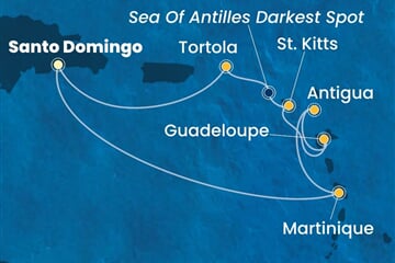 Costa Fascinosa - Dominikán.rep., Nizozemské Antily, Panenské o. (britské) (Santo Domingo)