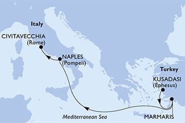 MSC Divina - Turecko, Itálie (Kusadasi)