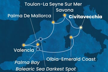 Costa Pacifica - Itálie, Francie, Španělsko (z Civitavecchie)