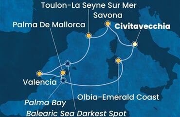 Costa Pacifica - Itálie, Francie, Španělsko (z Civitavecchie)