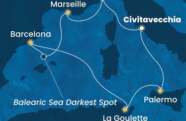 Costa Pacifica - Itálie, Francie, Španělsko, Tunisko (z Civitavecchie)