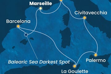 Costa Pacifica - Francie, Španělsko, Tunisko, Itálie (z Marseille)