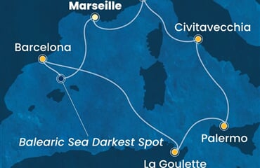 Costa Pacifica - Francie, Španělsko, Tunisko, Itálie (z Marseille)
