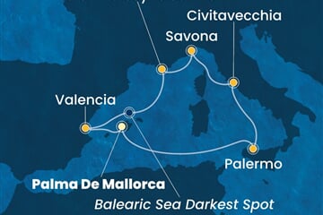 Costa Pacifica - Španělsko, Itálie, Francie (Palma de Mallorca)