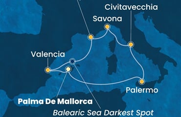 Costa Pacifica - Španělsko, Itálie, Francie (Palma de Mallorca)