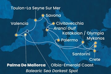 Costa Pacifica - Španělsko, Řecko, Itálie, Francie (Palma de Mallorca)