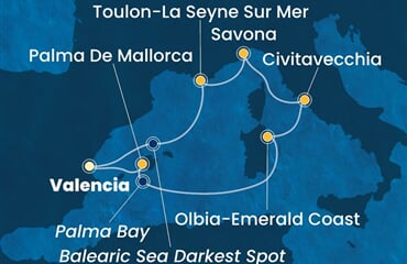 Costa Pacifica - Španělsko, Itálie, Francie (Valencie)