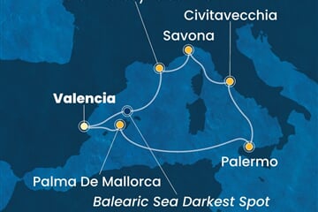Costa Pacifica - Španělsko, Itálie, Francie (Valencie)