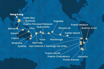Costa Serena - Čína, Filipíny, Indonésie, Austrálie, Nová Kaledonie, ... (z Hongkongu)
