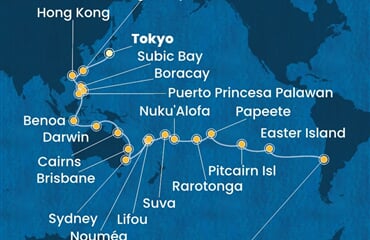 Costa Serena - Japonsko, Čína, Filipíny, Indonésie, Austrálie, ... (z Tokia)