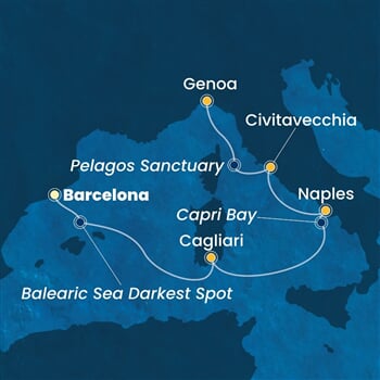 Trasa plavby CSM-BCN05A27