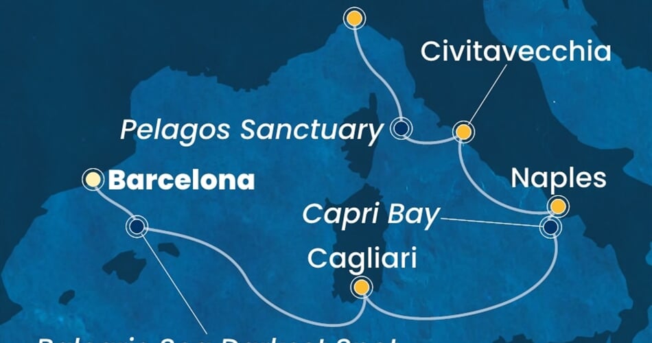 Trasa plavby CSM-BCN05A27