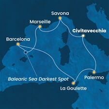 Costa Pacifica - Itálie, Francie, Španělsko, Tunisko (z Civitavecchie)