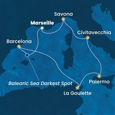 Costa Pacifica - Francie, Španělsko, Tunisko, Itálie (z Marseille)
