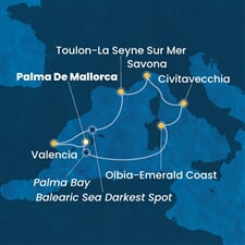 Costa Pacifica - Španělsko, Itálie, Francie (Palma de Mallorca)