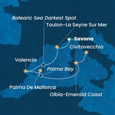 Costa Pacifica - Itálie, Francie, Španělsko (ze Savony)
