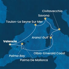 Costa Pacifica - Španělsko, Itálie, Francie (Valencie)