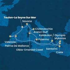 Costa Pacifica - Francie, Španělsko, Řecko, Itálie (Toulon)