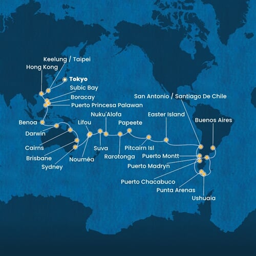 Trasa plavby CSE-TYO65A02