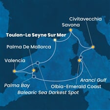 Costa Pacifica - Francie, Španělsko, Itálie (Toulon)