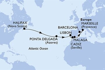 MSC Meraviglia - Kanada, Portugalsko, Španělsko, Francie (Halifax)