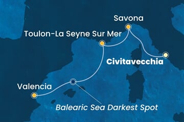 Costa Pacifica - Itálie, Francie, Španělsko (z Civitavecchie)