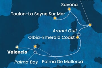 Costa Pacifica - Španělsko, Itálie, Francie (Valencie)